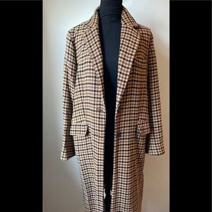 ‼️SOLD‼️ Zara Womens Plaid Jacket Coat Size M